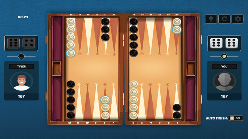 backgammon duel screenshot