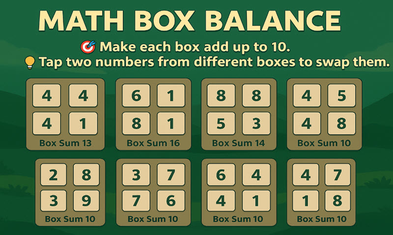 math box balance screenshot