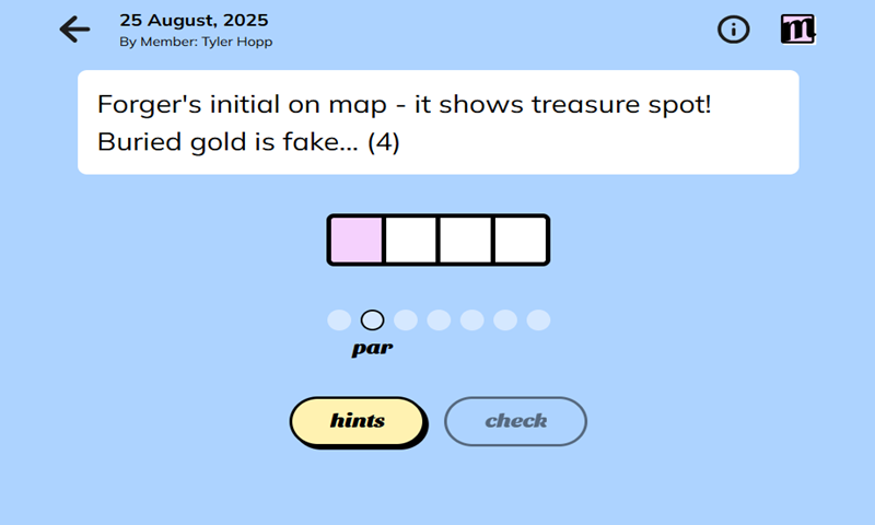 minute cryptic screenshot